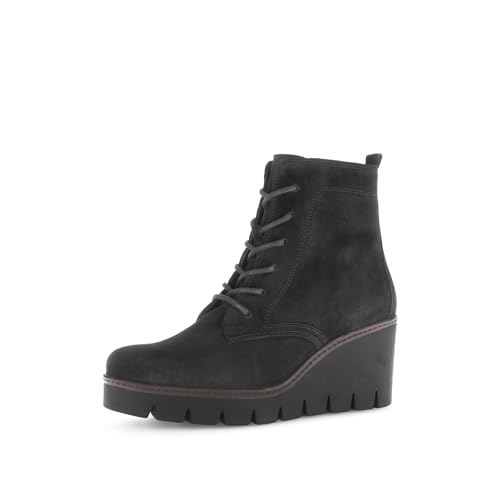 Gabor Damen Keilstiefeletten, Frauen Stiefeletten,Best Fitting,uebergangsschuhe,uebergangsstiefel,Keilstiefel,schwarz...