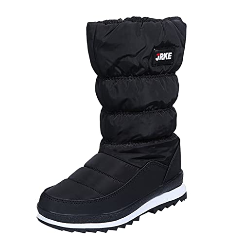 Warm Gefüttert Winterstiefel Damen - Schneestiefel Plateau Thermostiefel Halbschaft Schneeschuhe Kurzschaft Boots...